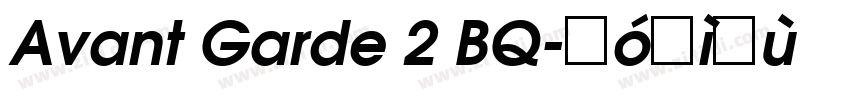 Avant Garde 2 BQ字体转换